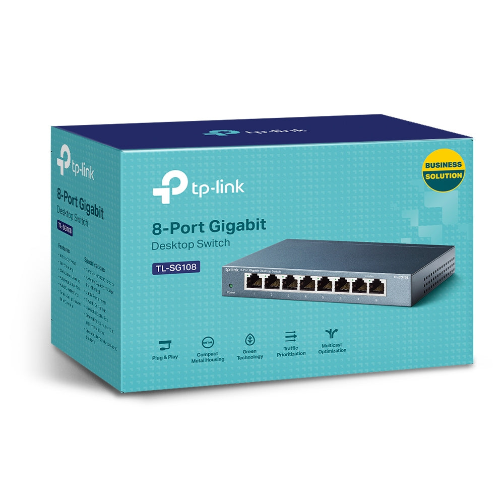 TP-Link TL-SG108 (8-Port 10/100/1000Mbps Desktop Switch)