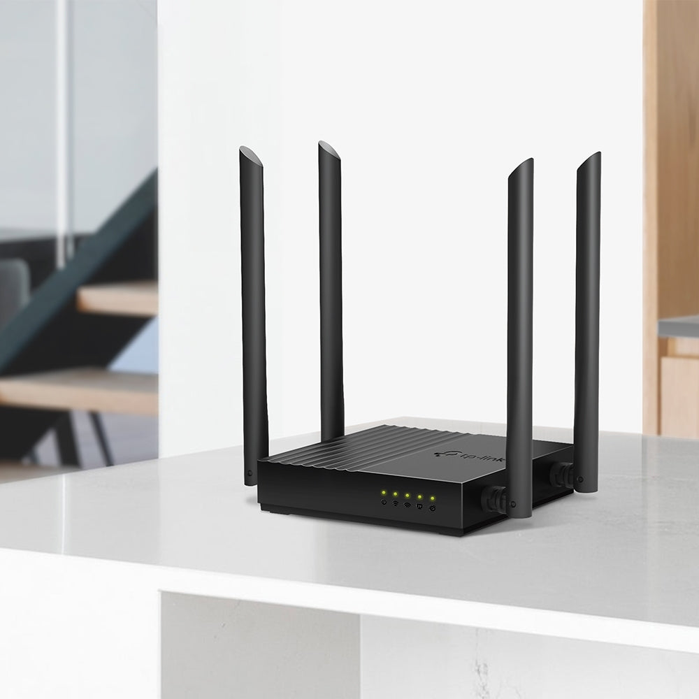 TP-Link Archer C64 AC1200 Wireless MU-MIMO WiFi Router 4 เสาภายนอก พร้อม Beamforming Technology ส่งสัญญาณครอบคลุม