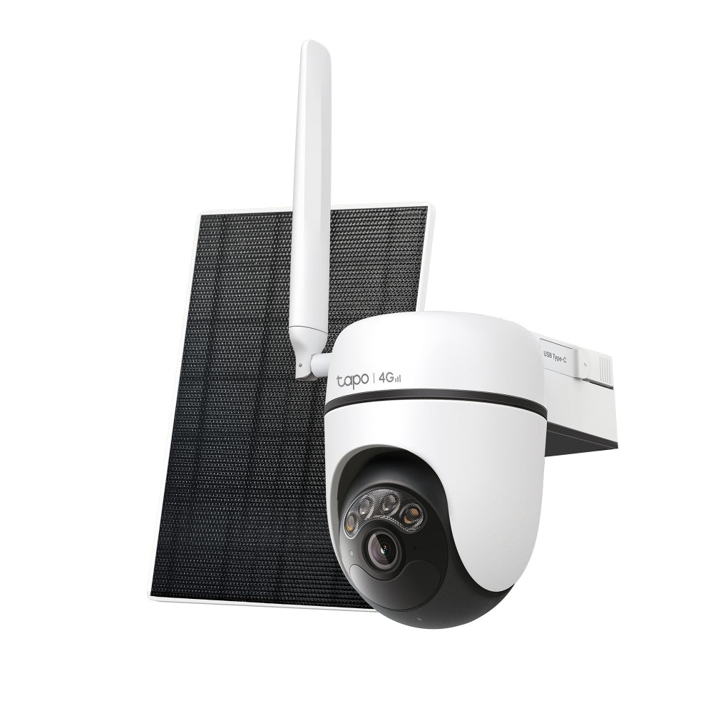 TP-Link Tapo C615G KIT กล้องวงจรปิดใส่ซิม พร้อมแผงโซลาร์เซลล์ Solar-Powered Pan/Tilt 4G LTE Security Camera Kit