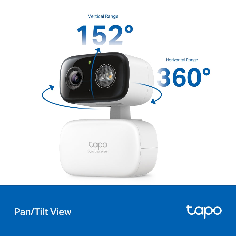 TP-Link Tapo C216 2K 3MP กล้องไวไฟใช้ได้ทั้งภายในและภายนอก IP65 Indoor/Outdoor Home Security Wi-Fi Camera