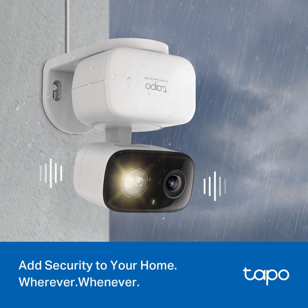 TP-Link Tapo C216 2K 3MP กล้องไวไฟใช้ได้ทั้งภายในและภายนอก IP65 Indoor/Outdoor Home Security Wi-Fi Camera