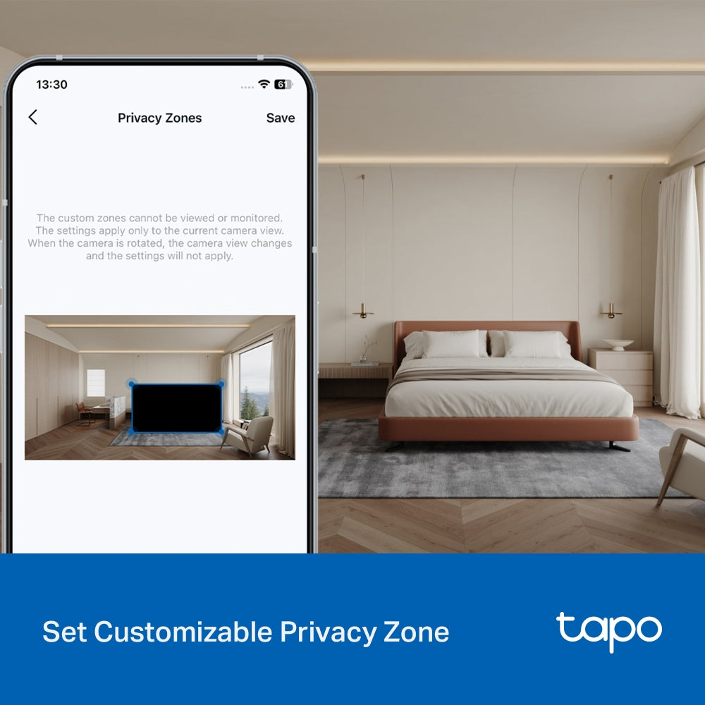 TP-Link Tapo C216 2K 3MP กล้องไวไฟใช้ได้ทั้งภายในและภายนอก IP65 Indoor/Outdoor Home Security Wi-Fi Camera