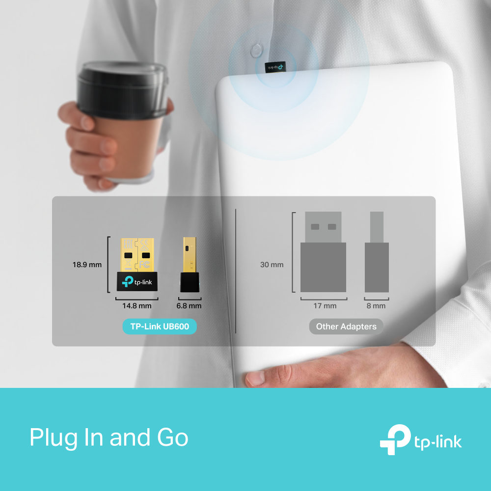 TP-Link UB600 ยูเอสบีบลูทูธ 6.0 Bluetooth 6.0 Nano USB Adapter รับประกันแบบ Limited Lifetime