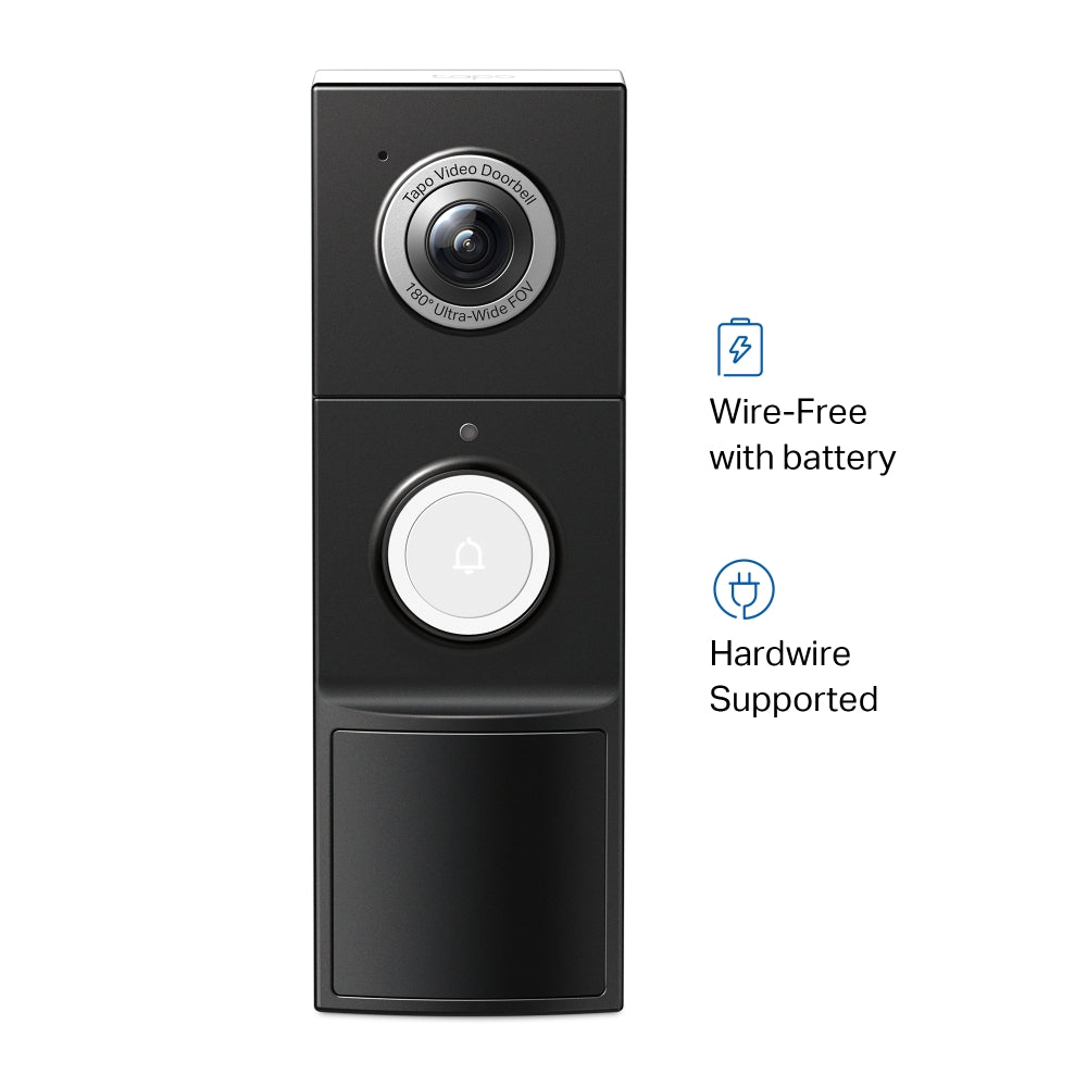 TP-Link Tapo D235 Tapo Video Doorbell Camera กริ่งพร้อมกล้อง 2K 5MP มุมมองกว้าง180° แบตเตอรี่ใช้งานนานสูงสุด 210 วัน