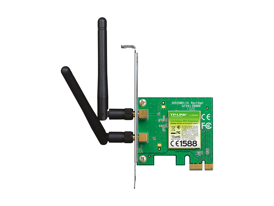 TP-Link TL-WN881ND การ์ด WiFi 300Mbps Wireless N PCI Express Network Adapter ตัวรับสัญญาณ WiFi สำหรับคอมพิวเตอร์พีซี