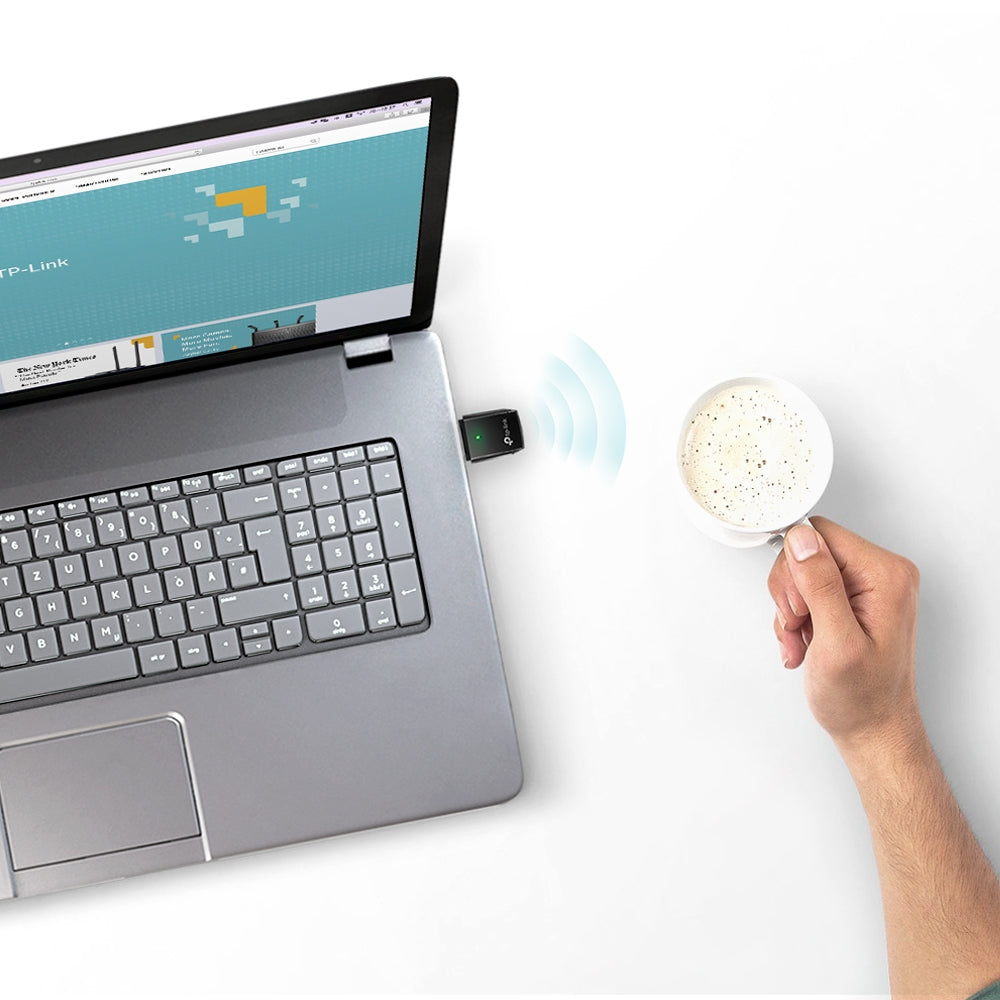 TP-Link Archer T2U AC600 Dual Band USB Adapter ตัวรับสัญญาณ WiFi ผ่านคอมพิวเตอร์หรือโน๊ตบุ๊ค