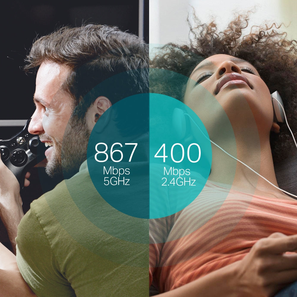 TP-Link Archer T4U AC1300 Dual Band USB Adapter ตัวรับสัญญาณ WiFi (High Gain Wireless ) ผ่านคอมพิวเตอร์หรือโน๊ตบุ๊ค