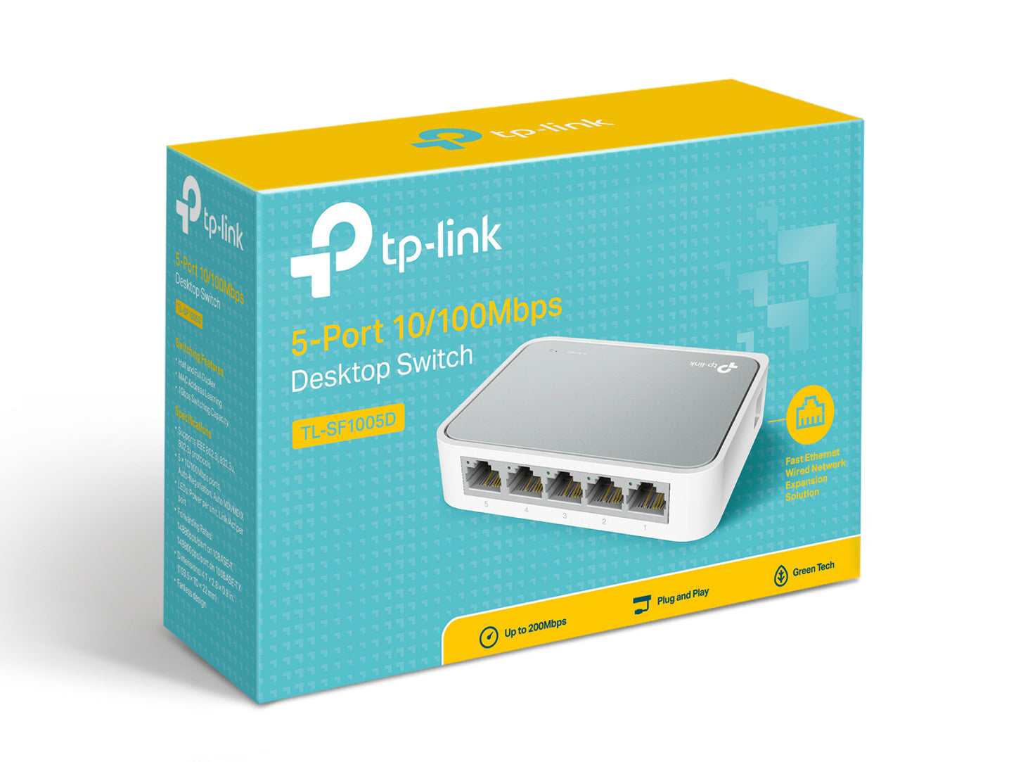 TP-Link TL-SF1005D (5-Port 10/100Mbps Desktop Switch)