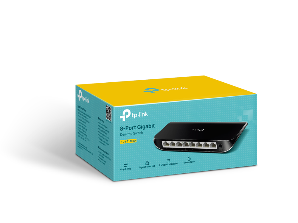 TP-Link TL-SG1008D (8-Port Gigabit Desktop Switch)