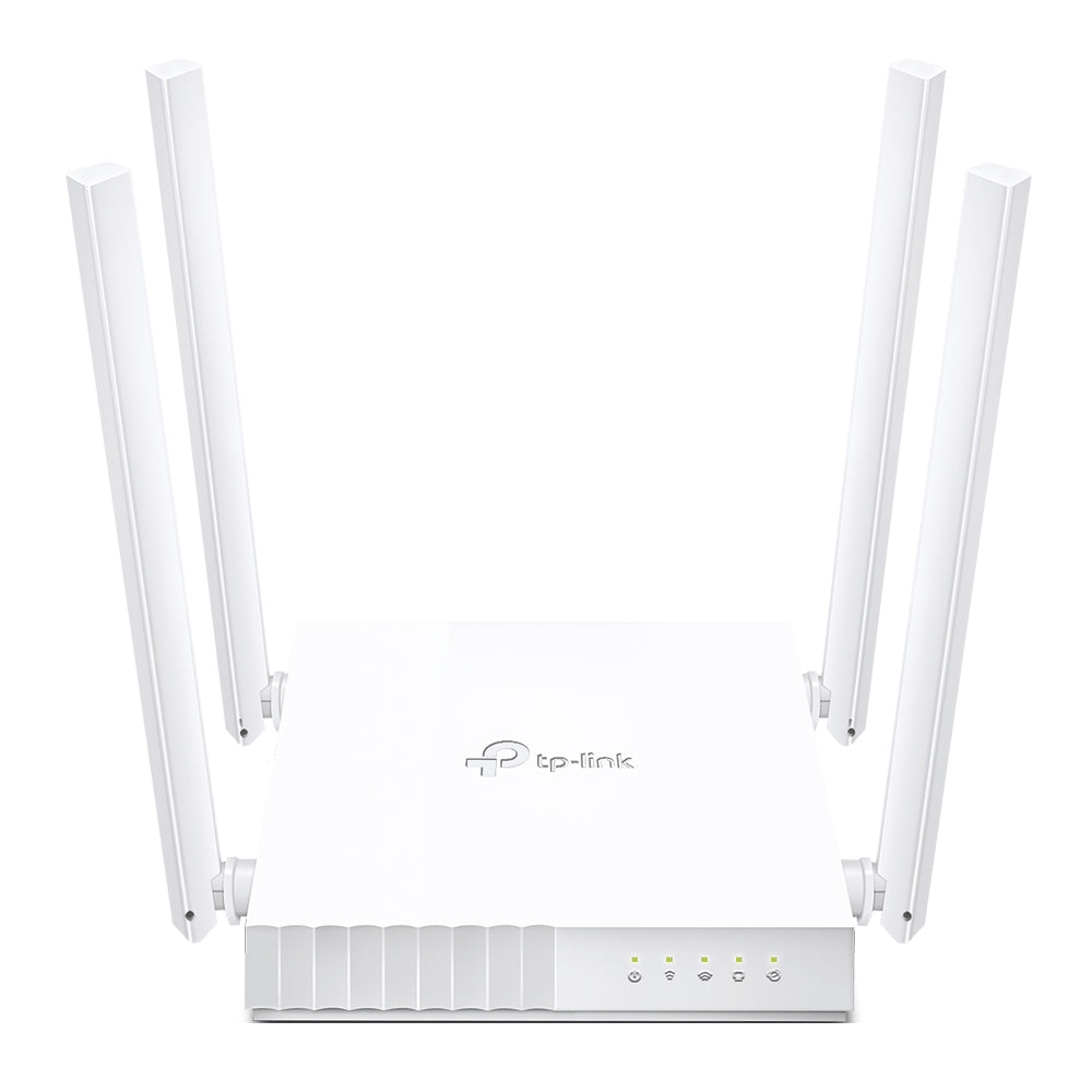 TP-Link Archer C24 AC750 Dual-Band Wi-Fi Router 4 เสาสัญญาณ เหมาะกับการสตรีมมิ่งวิดีโอความละเอียดสูงและความเร็วสูงในการดาวน์โหลด