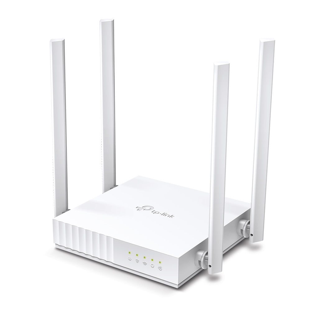 TP-Link Archer C24 AC750 Dual-Band Wi-Fi Router 4 เสาสัญญาณ เหมาะกับการสตรีมมิ่งวิดีโอความละเอียดสูงและความเร็วสูงในการดาวน์โหลด