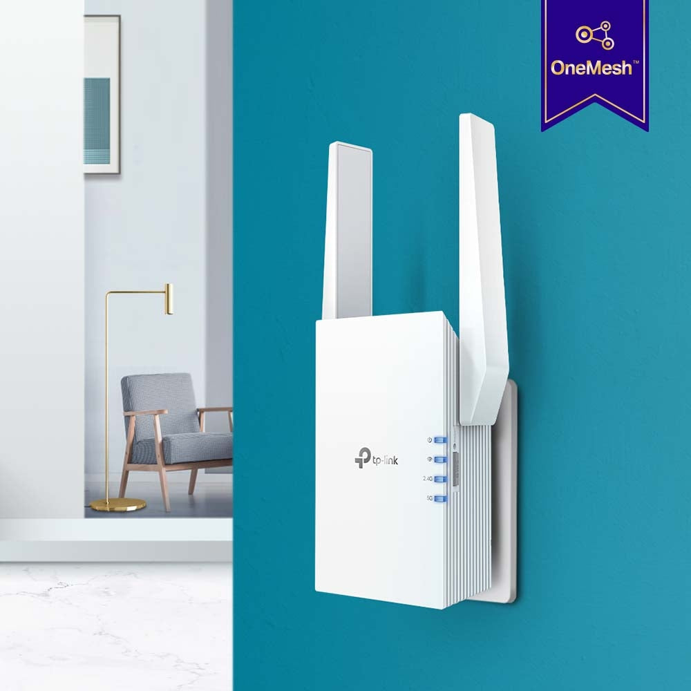 TP-Link RE605X AX1800 Wi-Fi Range Extender ตัวขยายสัญญาณไวไฟ แรงเต็มสปีด กับเทคโนโลยี WiFi6