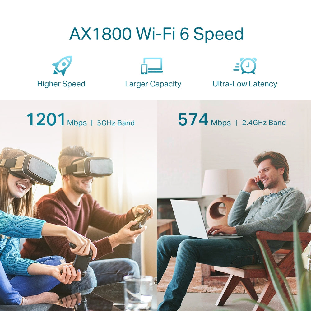 TP-Link RE605X AX1800 Wi-Fi Range Extender ตัวขยายสัญญาณไวไฟ แรงเต็มสปีด กับเทคโนโลยี WiFi6