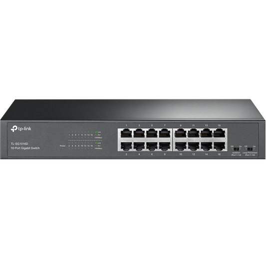 TP-Link TL-SG1016D 16-Port Gigabit Desktop/Rackmount Switch