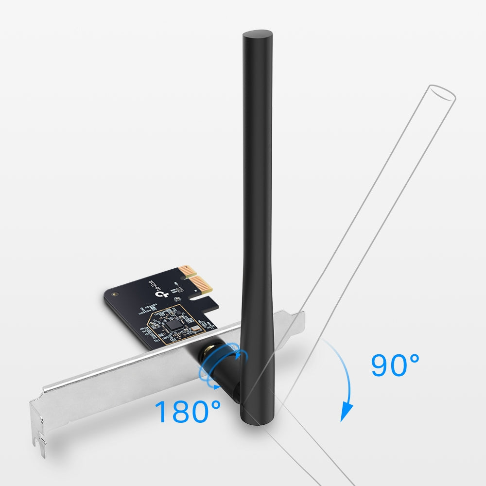 TP-Link Archer T2E AC600 Wireless Dual Band PCI Express Adapter ตัวรับสัญญาณ WiFi สำหรับคอมพิวเตอร์พีซี