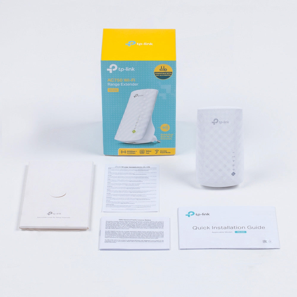 TP-Link RE200 |AC750 Repeater|ตัวขยายสัญญาณ WiFi |Wi-Fi Range Extender|repeater|wifi|range extender