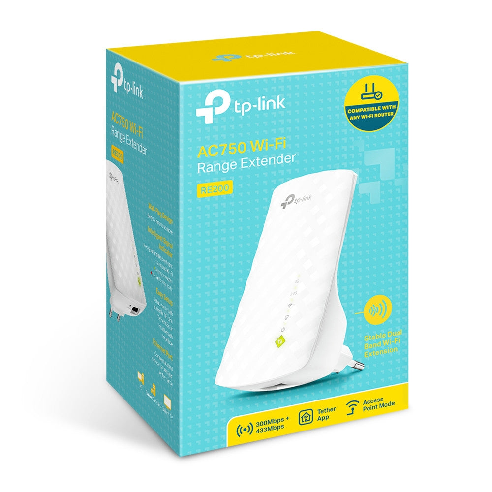 TP-Link RE200 |AC750 Repeater|ตัวขยายสัญญาณ WiFi |Wi-Fi Range Extender|repeater|wifi|range extender