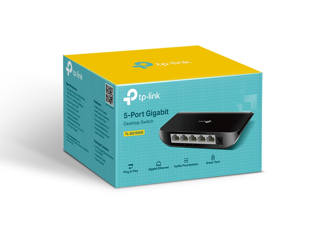 TP-Link TL-SG1005D (5-Port Gigabit Desktop Switch)