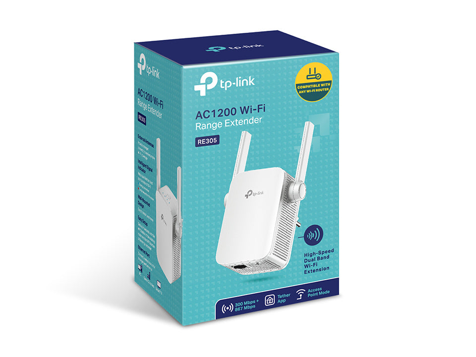 TP-Link RE305|AC1200 WiFi Repeater|ตัวขยายสัญญาณ WiFi|Wi-Fi Range Extender|wifi|repeater