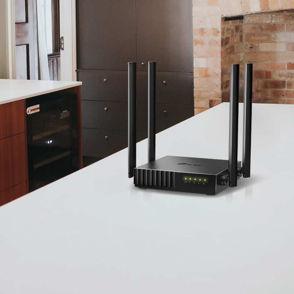 TP-Link Archer C54 AC1200 Dual Band Wi-Fi Router  4 เสาสัญญาณและ Beamforming  เหมาะสตรีมวิดิโอ 4K  ดาวน์โหลดความเร็วสูง