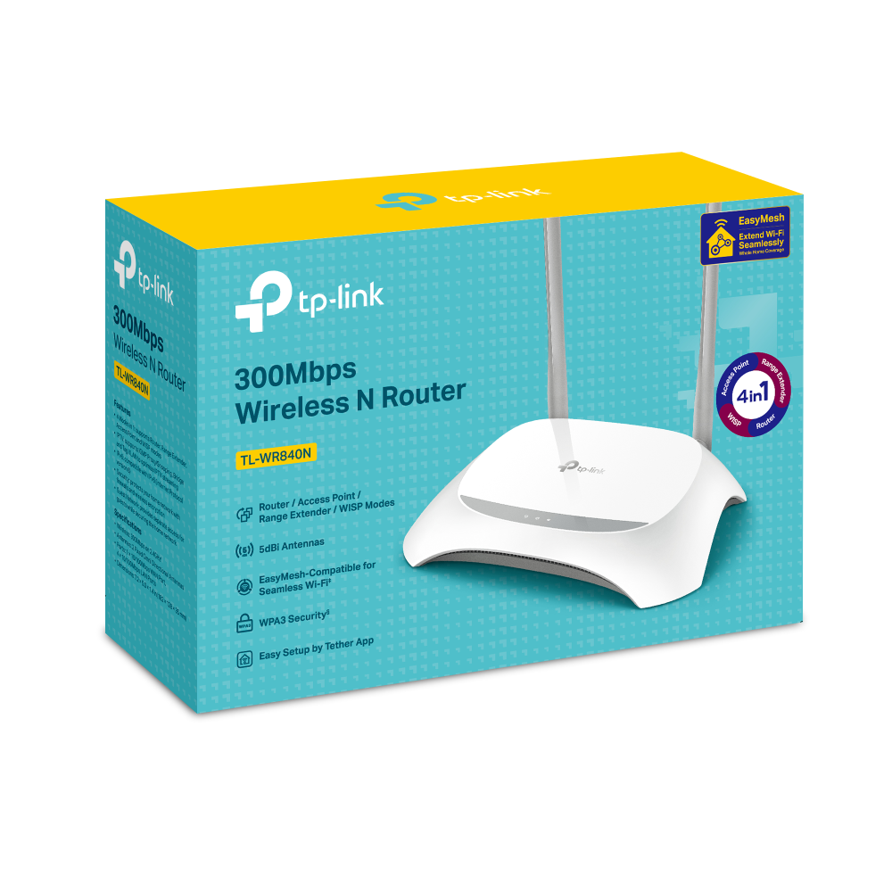 TP-Link TL-WR840N (Wireless N 300Mbps) เราเตอร์ขยายสัญญาณอินเตอร์เน็ต