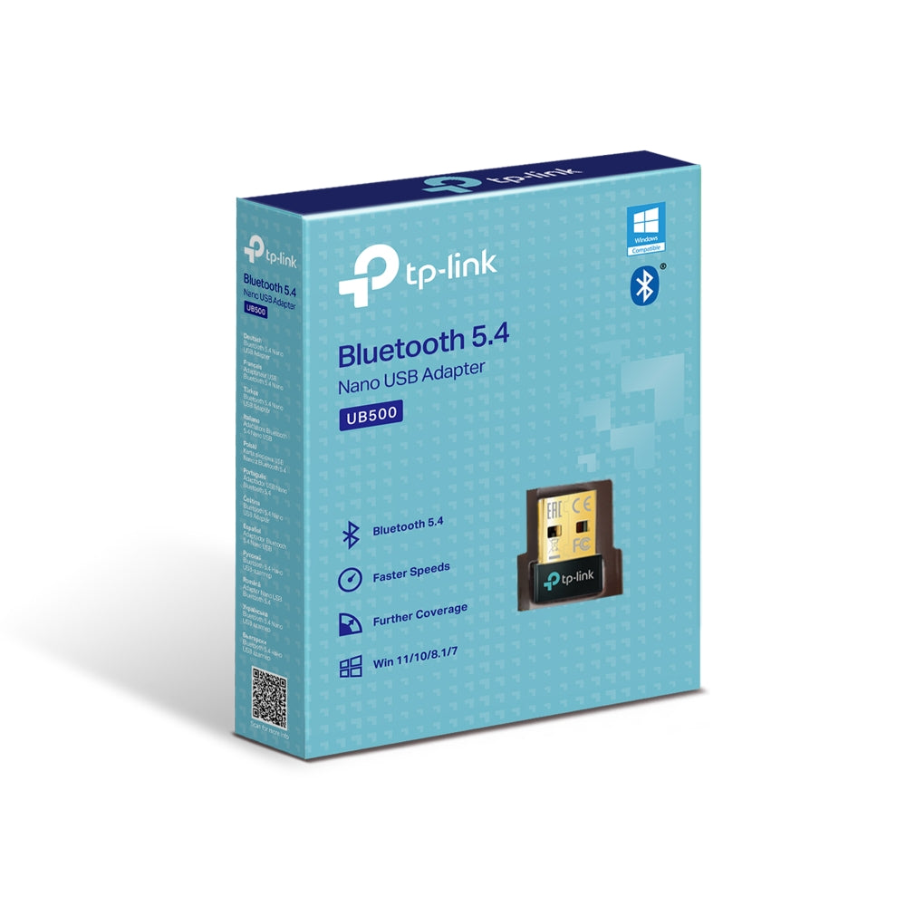 TP-Link UB500 Bluetooth 5.3 Nano USB Adapter: High-performance Bluetooth 5.3 USB adapter, supports Windows 11/10/8.1/7