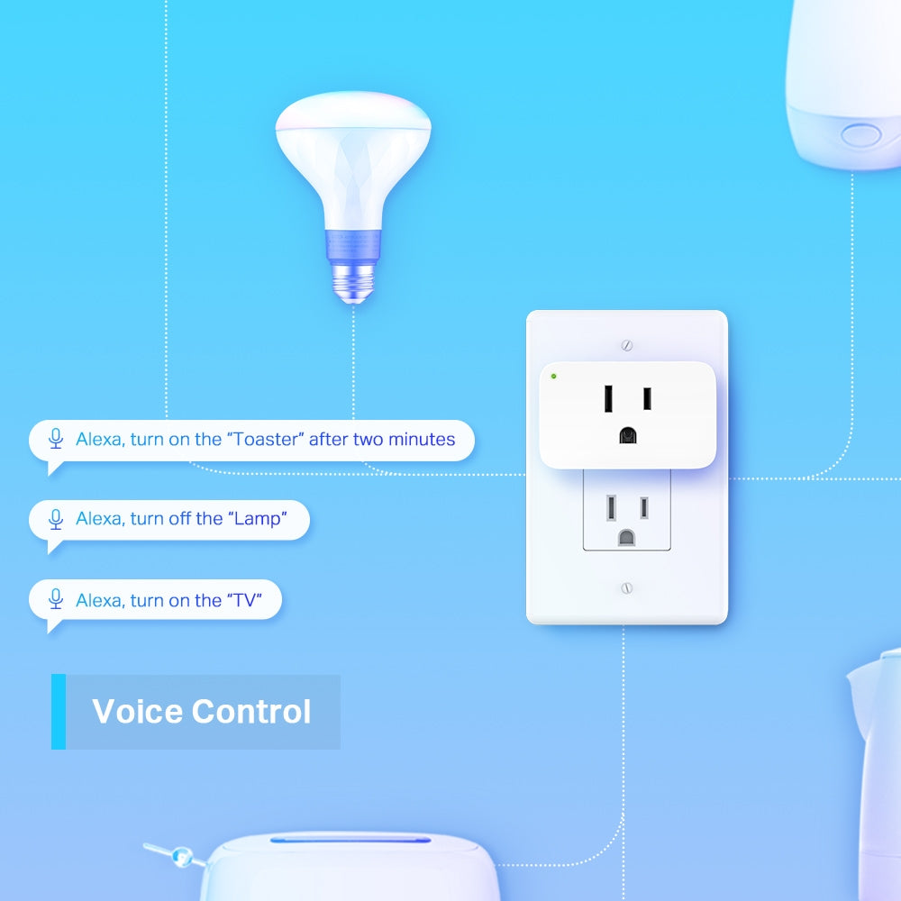 TP-Link Tapo P105 Mini Smart Wi-Fi Plug ปลั๊กอัจฉริยะ สามารถสั่งการด้วยเสียงผ่าน Amazon Alexa หรือ Google Assistant