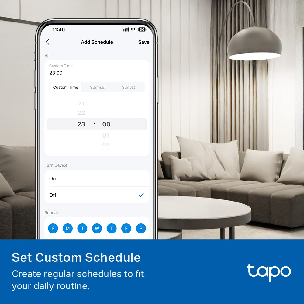 TP-Link Tapo L520E หลอดไฟอัจฉริยะ ตั้งค่าผ่านแอป สั่งการด้วยเสียง Smart Wi-Fi Light Bulb  ขั้ว E27 มีฟังก์ชั่นหรี่แสง