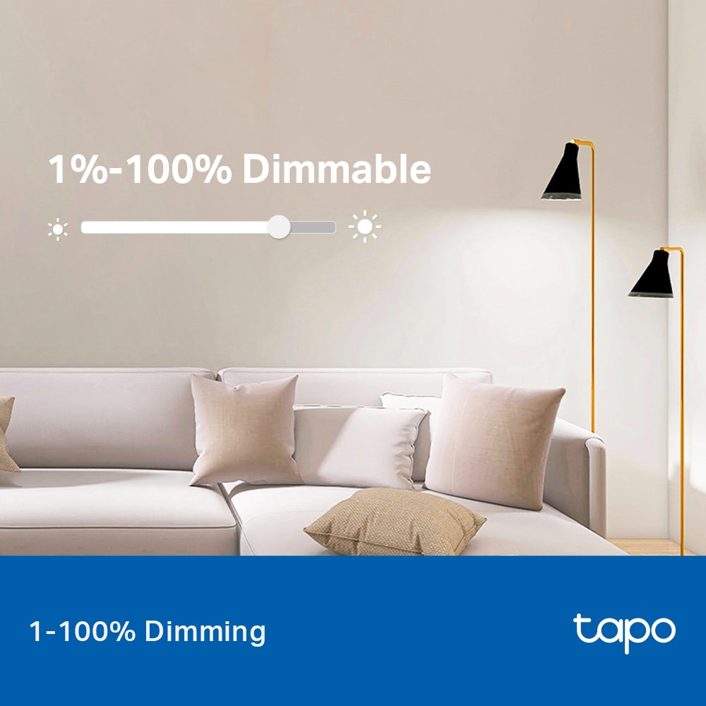 TP-Link Tapo L520E หลอดไฟอัจฉริยะ ตั้งค่าผ่านแอป สั่งการด้วยเสียง Smart Wi-Fi Light Bulb  ขั้ว E27 มีฟังก์ชั่นหรี่แสง
