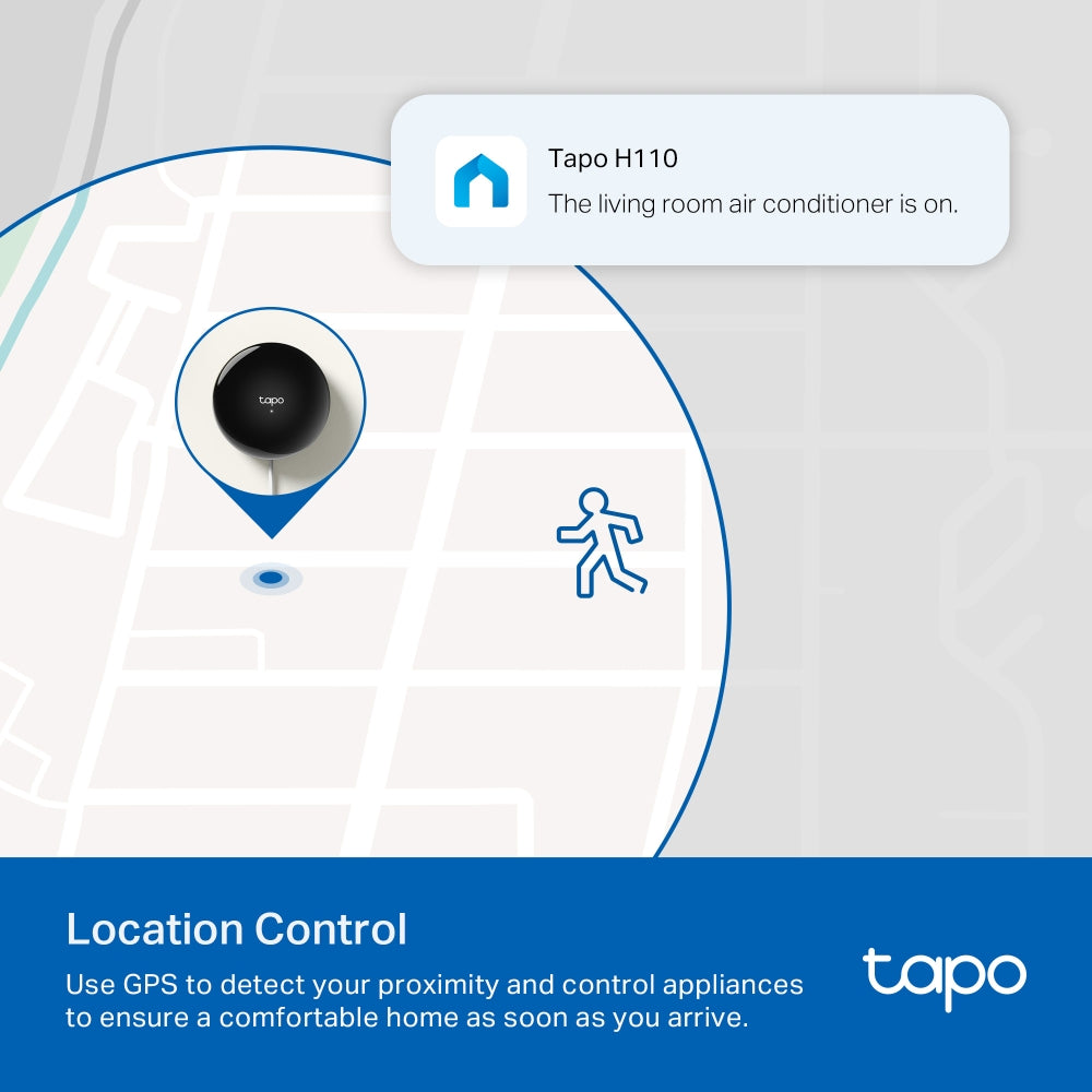 TP-Link Tapo H110 Smart IR & IoT Hub อุปกรณ์เปิดปิดแอร์ ทีวีและรีโมท ควบคุมผ่านApp หมดปัญหารีโมทหายหรือแบตเตอรี่หมด