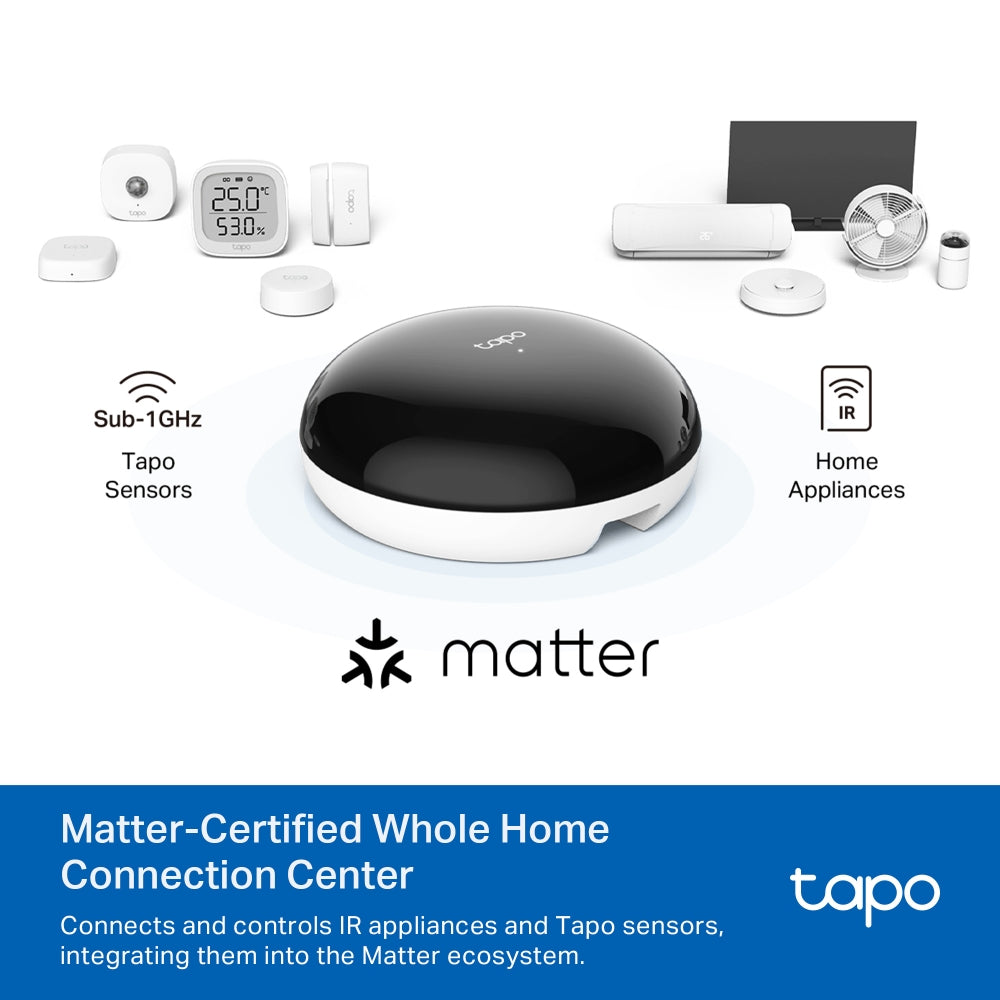 TP-Link Tapo H110 Smart IR & IoT Hub อุปกรณ์เปิดปิดแอร์ ทีวีและรีโมท ควบคุมผ่านApp หมดปัญหารีโมทหายหรือแบตเตอรี่หมด