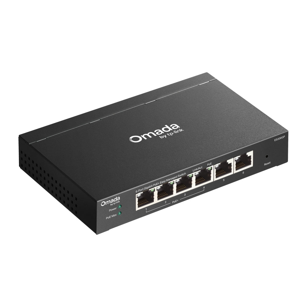 TP-Link ES206GP Omada 6-Port Gigabit Easy Managed Switch พร้อม 4-Port PoE+ รับประกันแบบ Limited Lifetime