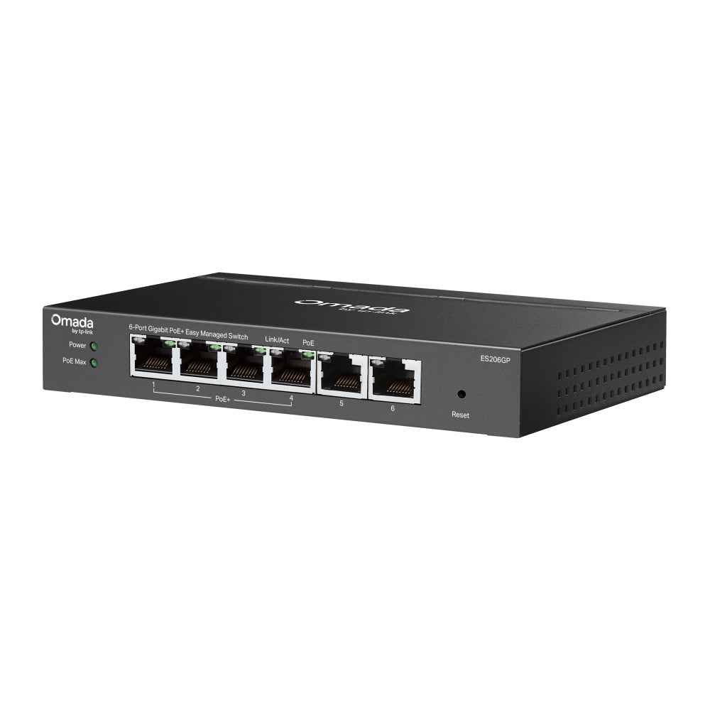 TP-Link ES206GP Omada 6-Port Gigabit Easy Managed Switch พร้อม 4-Port PoE+ รับประกันแบบ Limited Lifetime