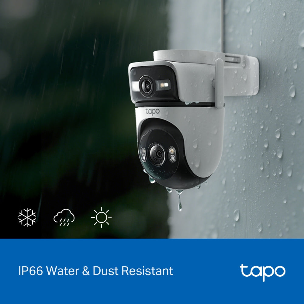TP-Link Tapo C545D กล้องวงจรปิด 2K 3MP ดูอัลเลนส์ Outdoor Dual Lens Pan/Tilt Security Camera มี IP66 กันน้ำกันฝุ่น