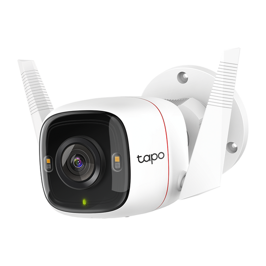 TP-Link Tapo C320WS กล้องวงจรปิด Wi-Fi ภายนอกอาคาร 2K QHD ดูวิดีโอสีเวลากลางคืน บันทึกภาพ 4MP รองรับ SD Card สูงสุด 512GB