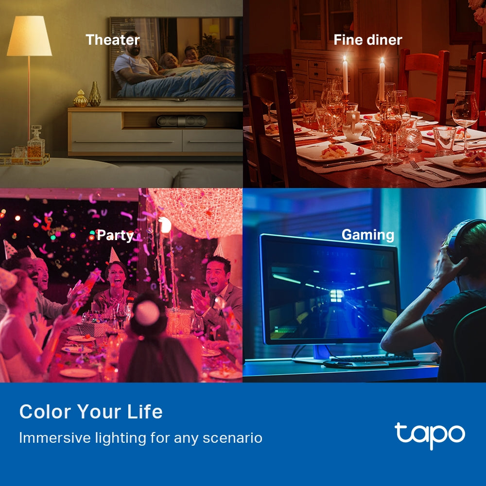 TP-Link Tapo L530E หลอดไฟอัจฉริยะ เปลี่ยนสี สั่งการด้วยเสียงได้ ผ่านแอป Smart Wi-Fi Multicolor Bulb พร้อม 16 ล้านเฉดสี
