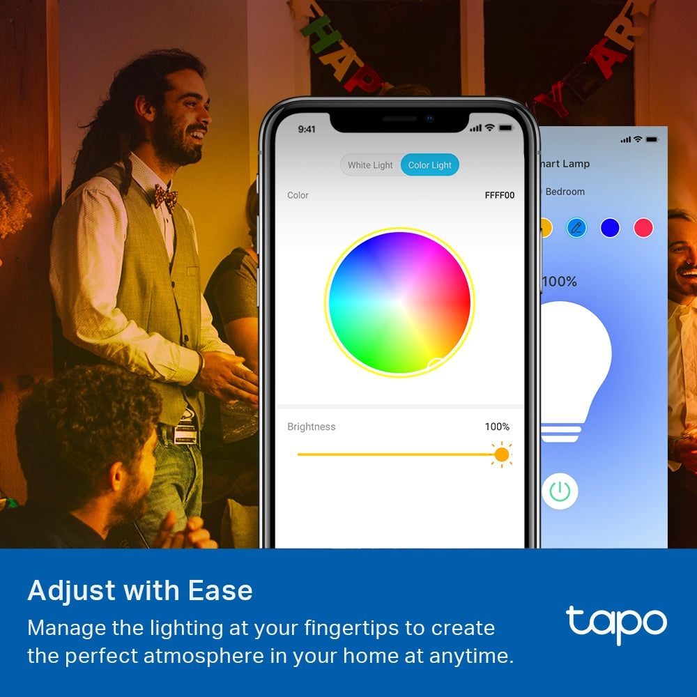 TP-Link Tapo L530E หลอดไฟอัจฉริยะ เปลี่ยนสี สั่งการด้วยเสียงได้ ผ่านแอป Smart Wi-Fi Multicolor Bulb พร้อม 16 ล้านเฉดสี