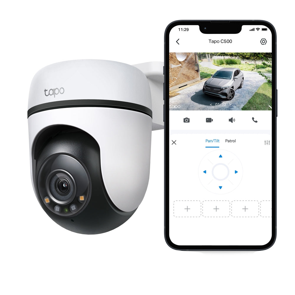 TP-Link Tapo C500 ภาพคมชัด 2MP/ Tapo C510W ภาพคมชัด 3 MP กล้องวงจรปิด WiFi ใช้งานภายนอก IP65 รองรับ SD Card สูงสุด 512GB