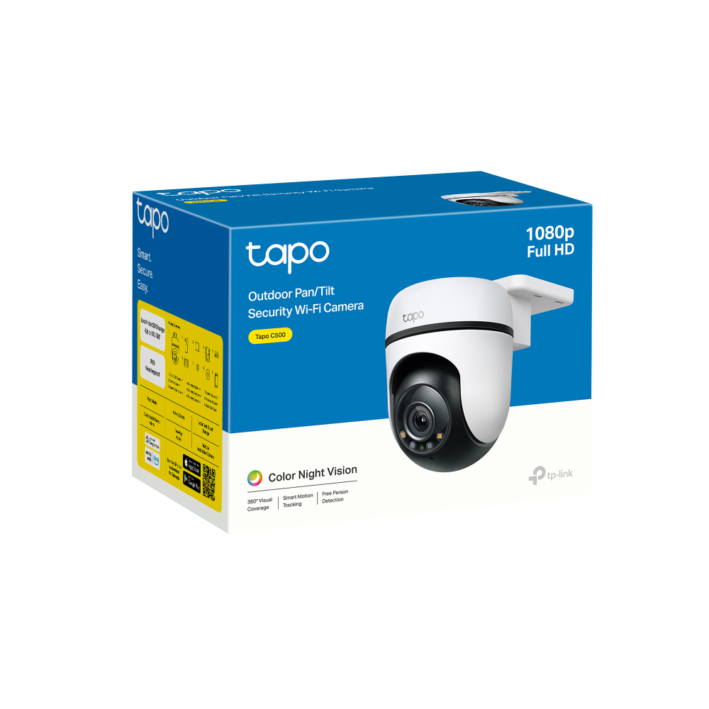 TP-Link Tapo C500 ภาพคมชัด 2MP/ Tapo C510W ภาพคมชัด 3 MP กล้องวงจรปิด WiFi ใช้งานภายนอก IP65 รองรับ SD Card สูงสุด 512GB