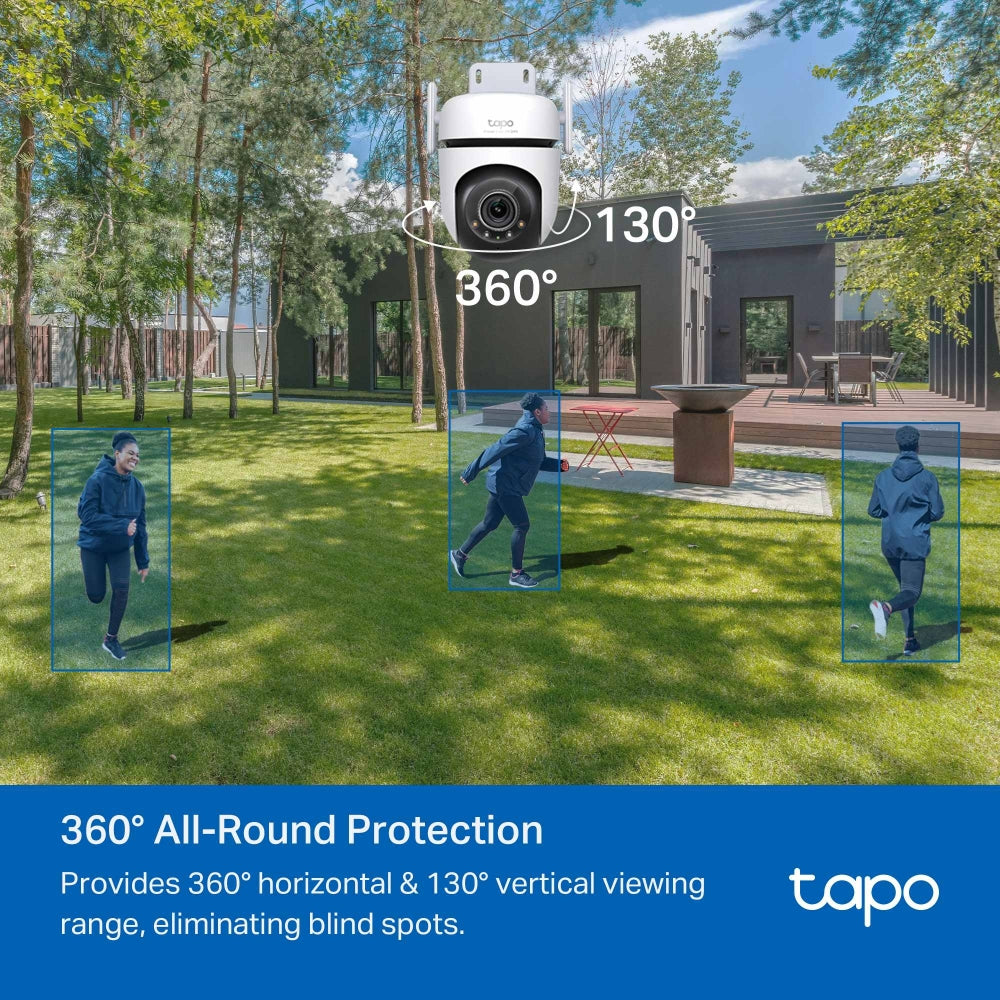 TP-Link Tapo C520WS กล้อง Wi-Fi 4MP 2K+ QHD ใช้งานภายนอก Starlight Color Night Vision ให้ภาพสีได้ดีแม้แสงน้อย IP66 Smart AI