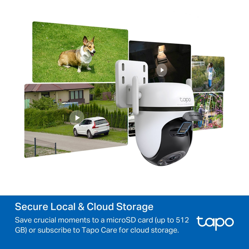 TP-Link Tapo C520WS กล้อง Wi-Fi 4MP 2K+ QHD ใช้งานภายนอก Starlight Color Night Vision ให้ภาพสีได้ดีแม้แสงน้อย IP66 Smart AI