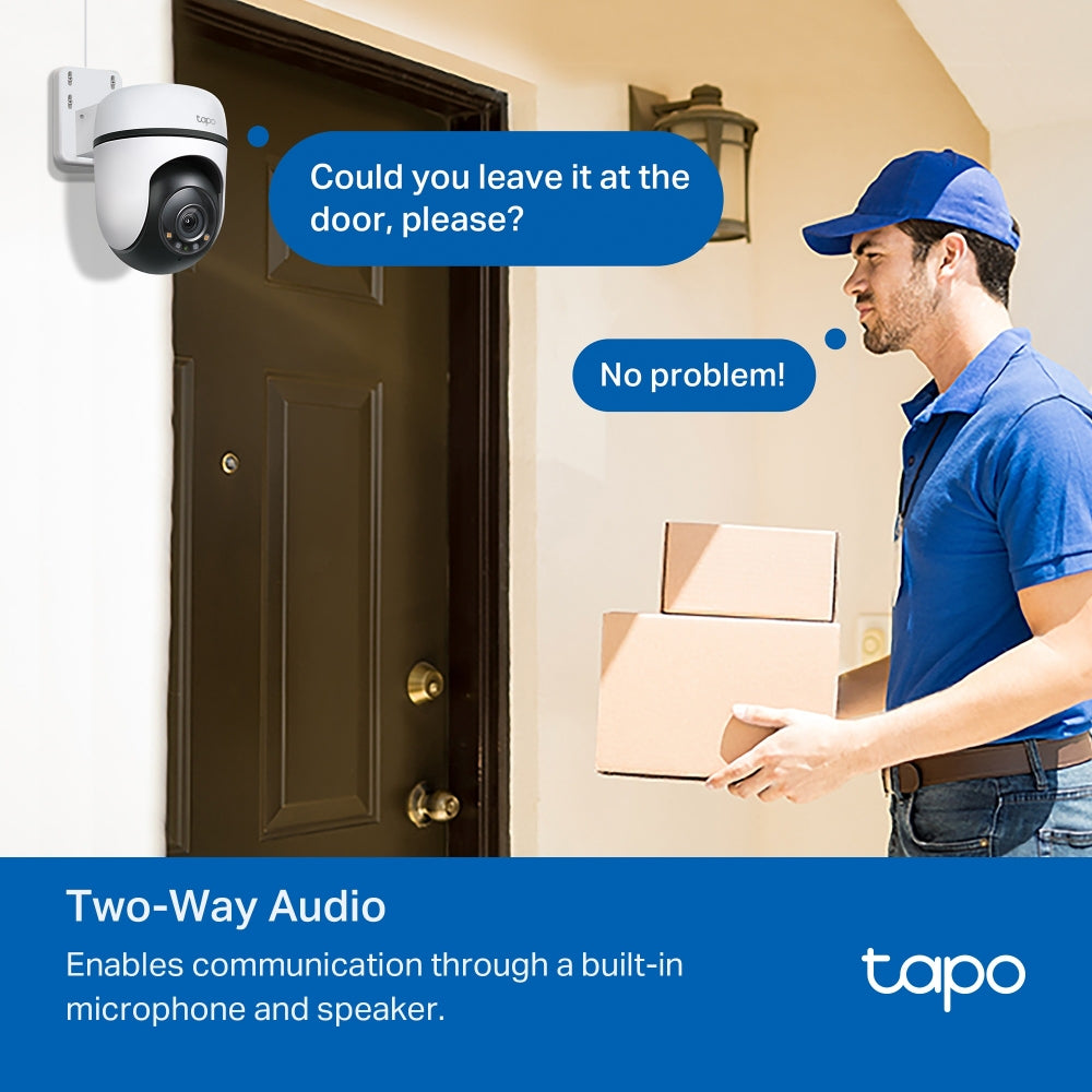 TP-Link Tapo C520WS กล้อง Wi-Fi 4MP 2K+ QHD ใช้งานภายนอก Starlight Color Night Vision ให้ภาพสีได้ดีแม้แสงน้อย IP66 Smart AI