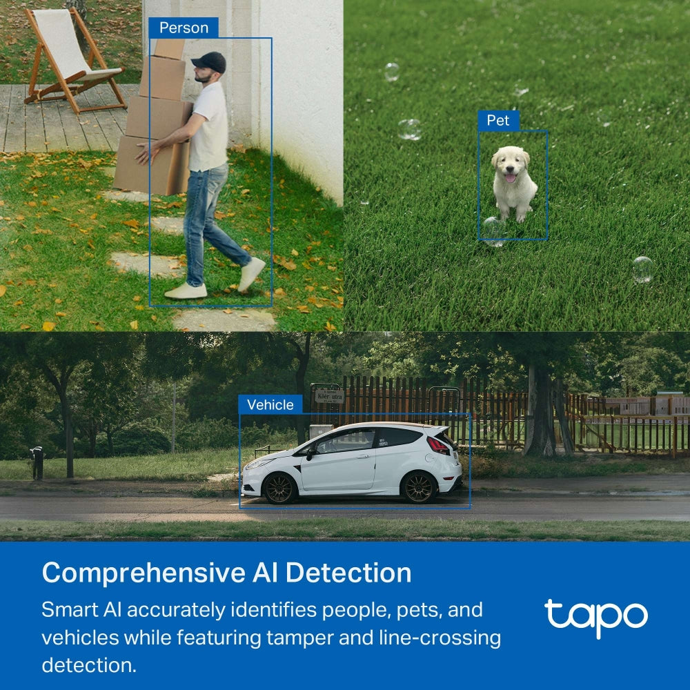 TP-Link Tapo C520WS กล้อง Wi-Fi 4MP 2K+ QHD ใช้งานภายนอก Starlight Color Night Vision ให้ภาพสีได้ดีแม้แสงน้อย IP66 Smart AI
