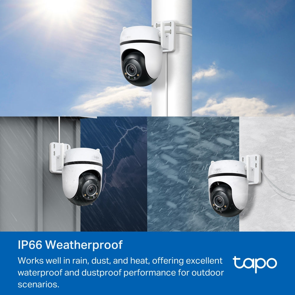 TP-Link Tapo C520WS กล้อง Wi-Fi 4MP 2K+ QHD ใช้งานภายนอก Starlight Color Night Vision ให้ภาพสีได้ดีแม้แสงน้อย IP66 Smart AI