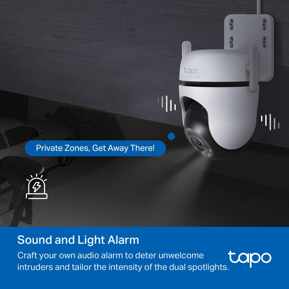TP-Link Tapo C520WS กล้อง Wi-Fi 4MP 2K+ QHD ใช้งานภายนอก Starlight Color Night Vision ให้ภาพสีได้ดีแม้แสงน้อย IP66 Smart AI