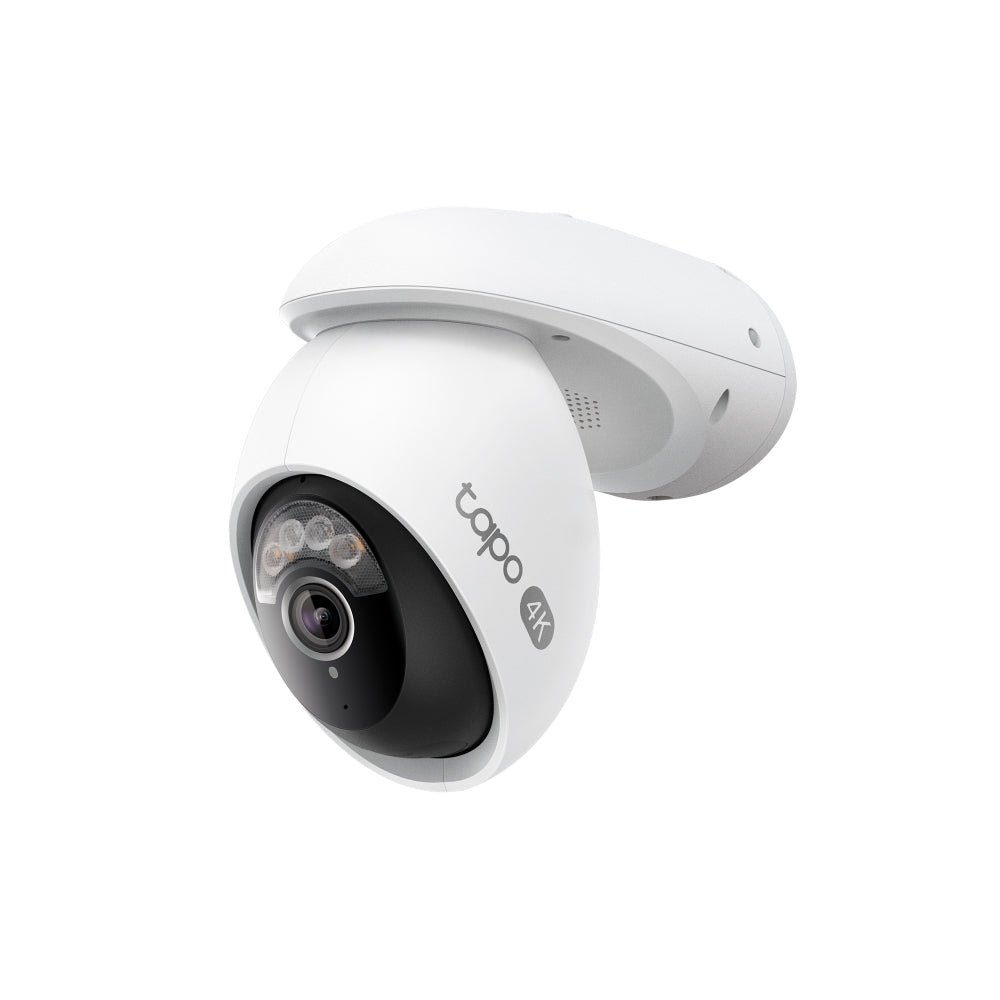 TP-Link Tapo C560WS 4K 8MP กล้อง Wi-Fi ภายนอกอาคาร IP66 พร้อม AI จดจำใบหน้าได้ กล้องวงจรปิดแบบหมุน/ก้มเงย รองรับ 2.4GHz/5GHz