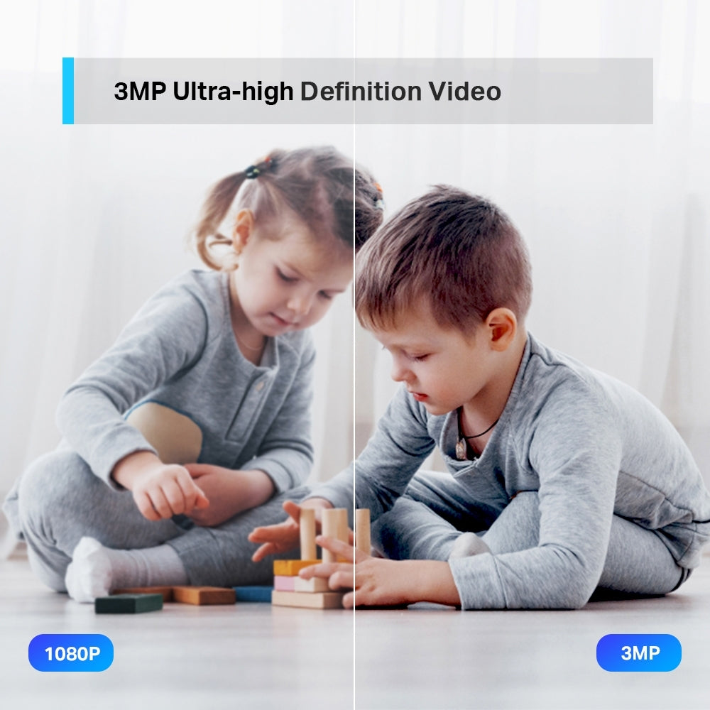 TP-Link Tapo C210 [แพ็คคู่สุดคุ้ม] Wi-Fi Camera 2K 3MP รองรับ Micro SD สูงสุด 512 GB ปรับมุมหมุนได้ 360° ประกัน 2 ปี