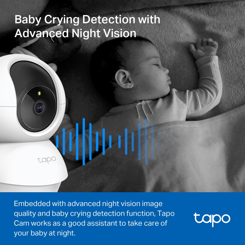 TP-Link Tapo C200 ภาพคมชัด 2MP Full HD/ Tapo C210 ภาพคมชัด 3MP 2K กล้องวงจรปิดไร้สาย ดูการใช้งานได้ผ่าน App ประกัน 2 ปี