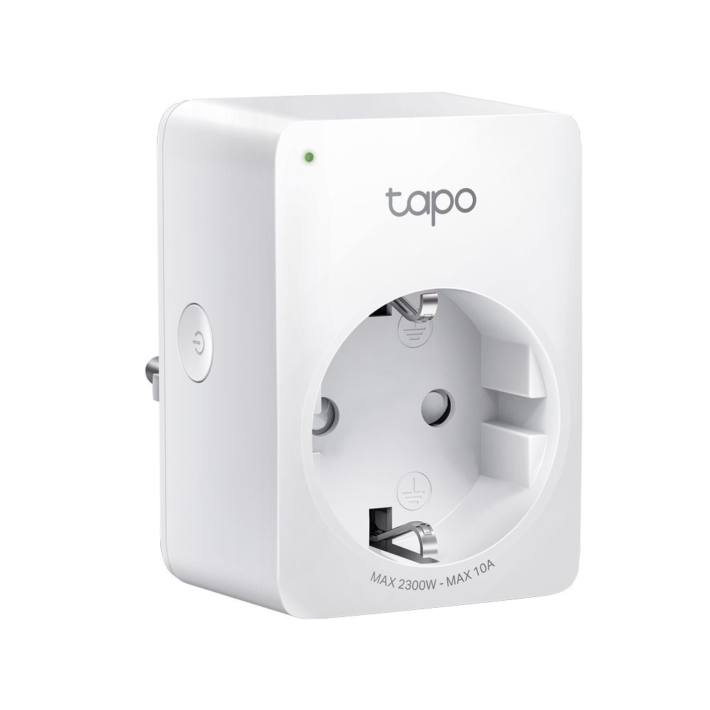 TP-Link Tapo P100 Smart Plug Wi-Fi ไม่ต้องใช้ฮับ  ตั้งค่าเปิด / ปิด ผ่านแอพ สั่งการด้วยเสียง รับประกัน 1 ปี