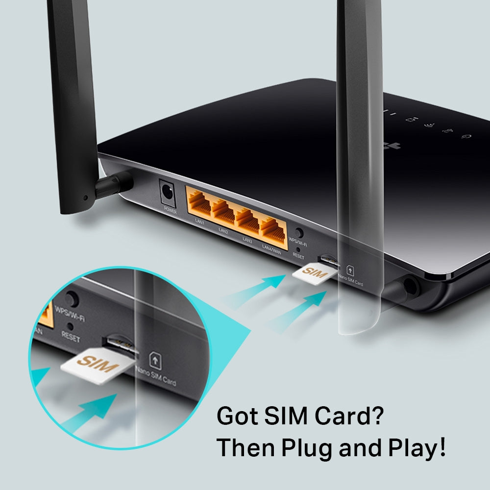 TP-Link Archer MR402 เราเตอร์ใส่ซิม AC1200 Wireless Dual Band 4G LTE Router รับประกัน 3 ปี